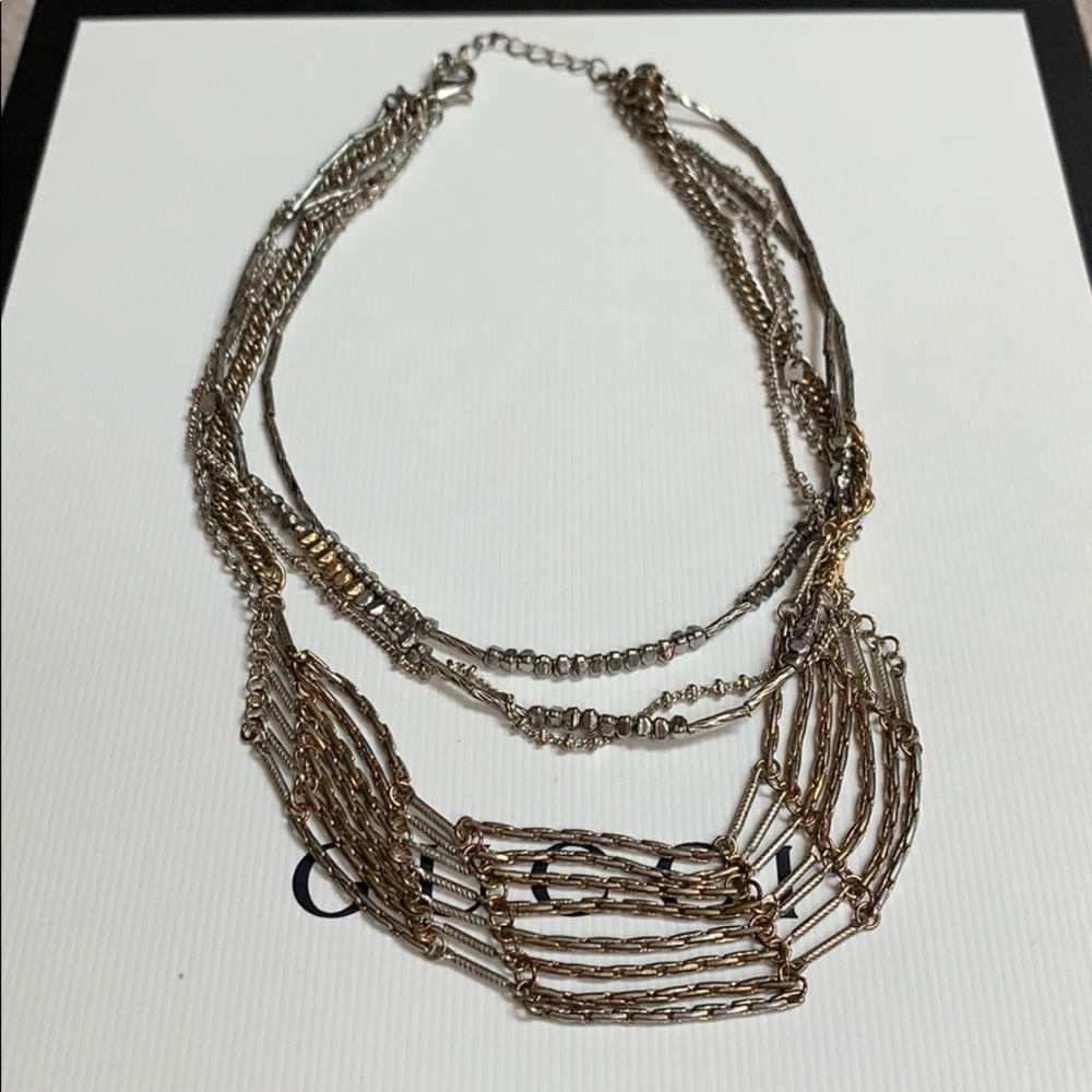 Free People Gold & Silver Chain Necklace